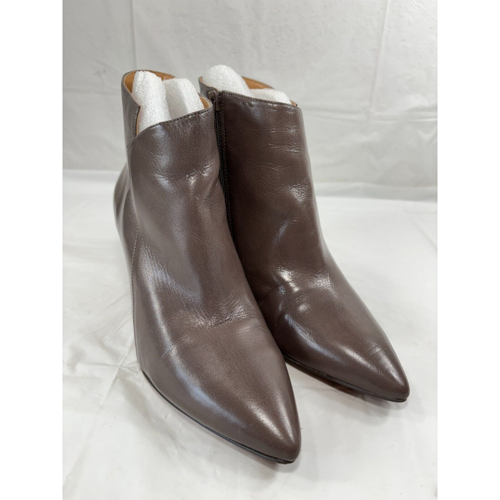 NINE WEST Jet lag Boot Ankle Boot taupe Brown Leather Size 8 M